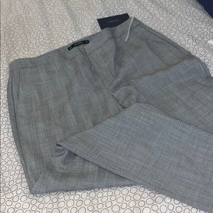 Zara plaid grey tapered trousers #NWT